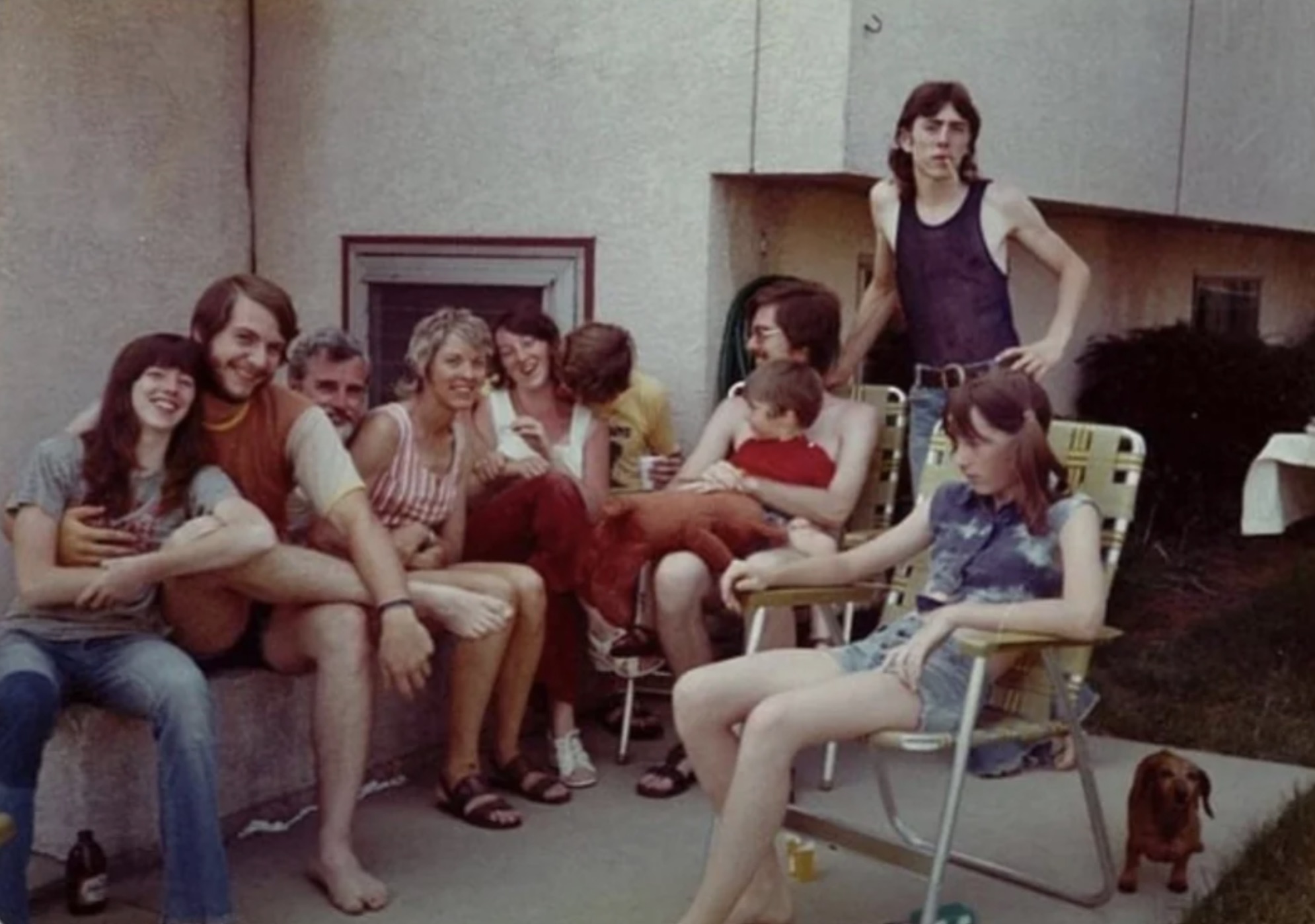 My mom and her family in the early 1970s at home in the Midwest. 
